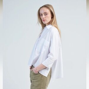 psophia poncho shirt with sleeves - size m